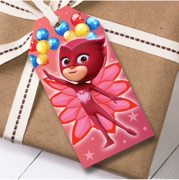 Birthday 12 Large Gift Tags Pj Masks Kids Birthday Design 2