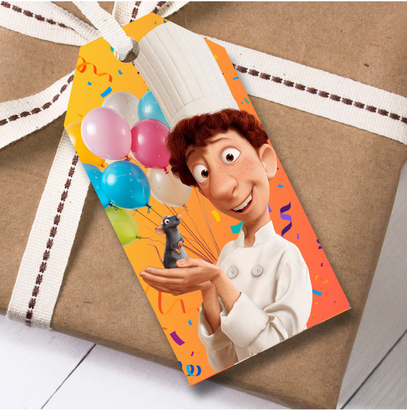 Birthday 12 Large Gift Tags Disney Ratatouille Kids Birthday Childs