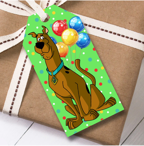 Birthday 12 Large Gift Tags Scooby-Doo Kids Birthday