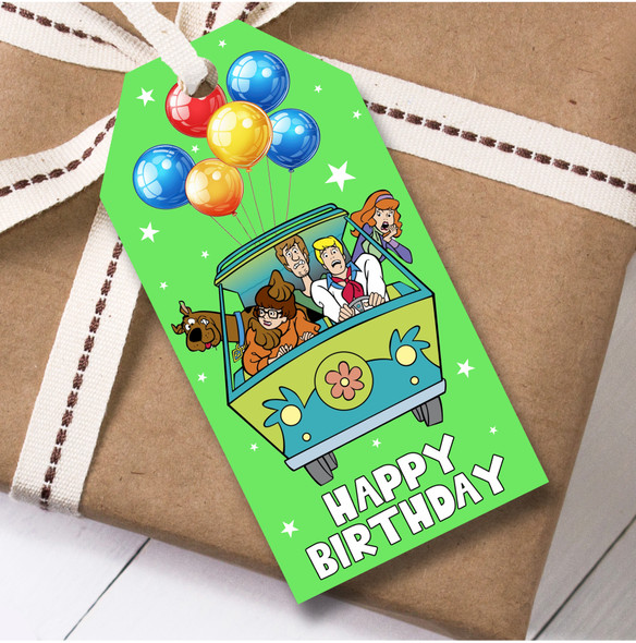 Birthday 12 Large Gift Tags Scooby-Doo Kids Birthday Child