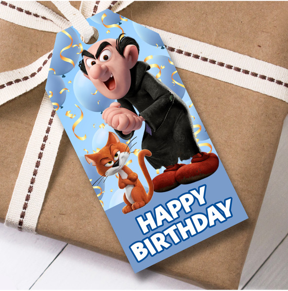 Birthday 12 Large Gift Tags Smurfs Kids Birthday Design 3