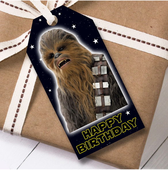 Birthday 12 Large Gift Tags Star Wars Kids Birthday Design 4