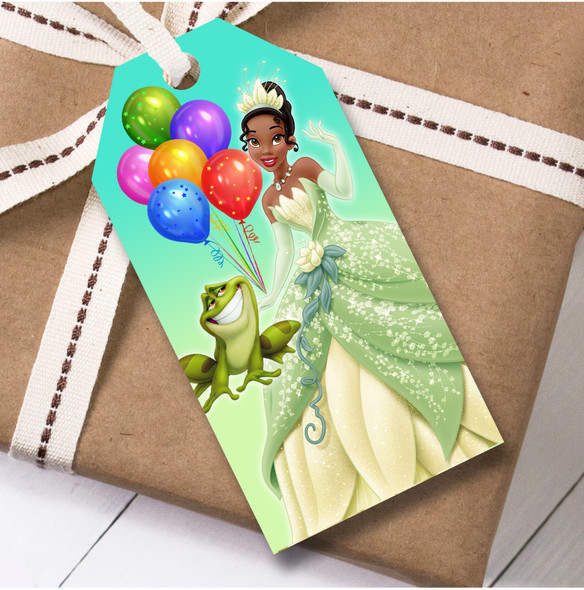 Birthday 12 Large Gift Tags The Princess and the Frog Kids Birthday Girls