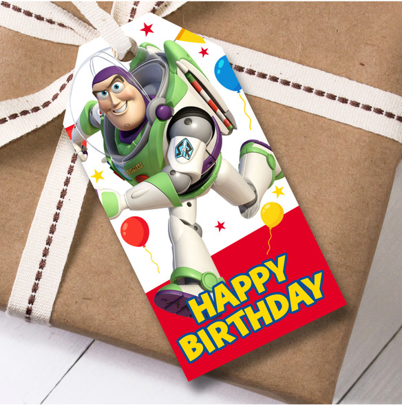 Birthday 12 Large Gift Tags Toy Story Kids Birthday Design 4