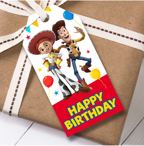 Birthday 12 Large Gift Tags Toy Story Kids Birthday Design 7