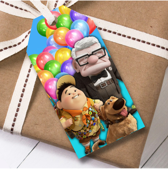 Birthday 12 Large Gift Tags Disney Up Kids Birthday