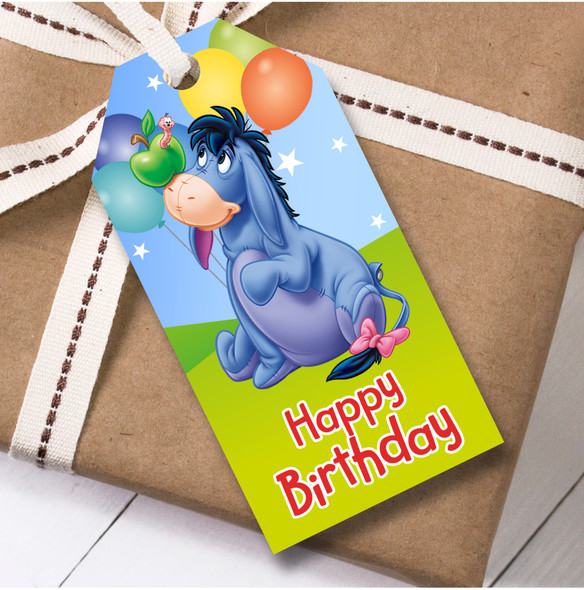 Birthday 12 Large Gift Tags Winnie-the-Pooh Kids Birthday Design 5