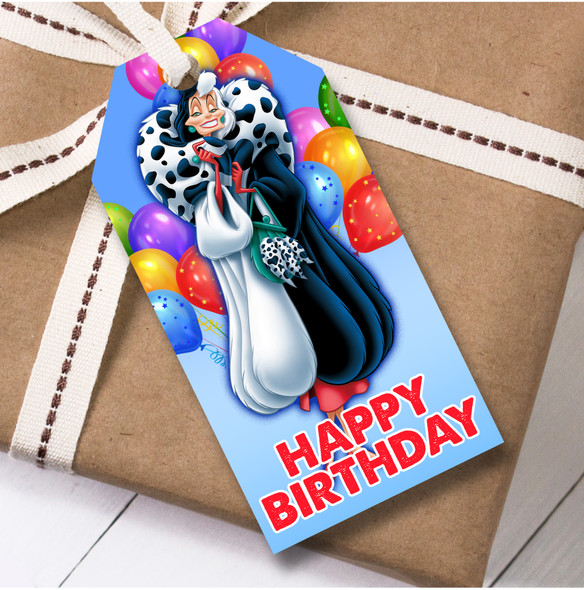 Birthday 12 Large Gift Tags Disney 101 Dalmatians Kids Birthday Disney