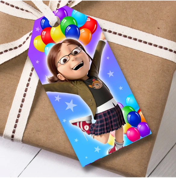 Birthday 12 Large Gift Tags Despicable Me Kids Birthday Design 8