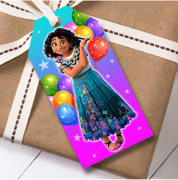 Birthday 12 Large Gift Tags Disney Encanto Kids Birthday Childs