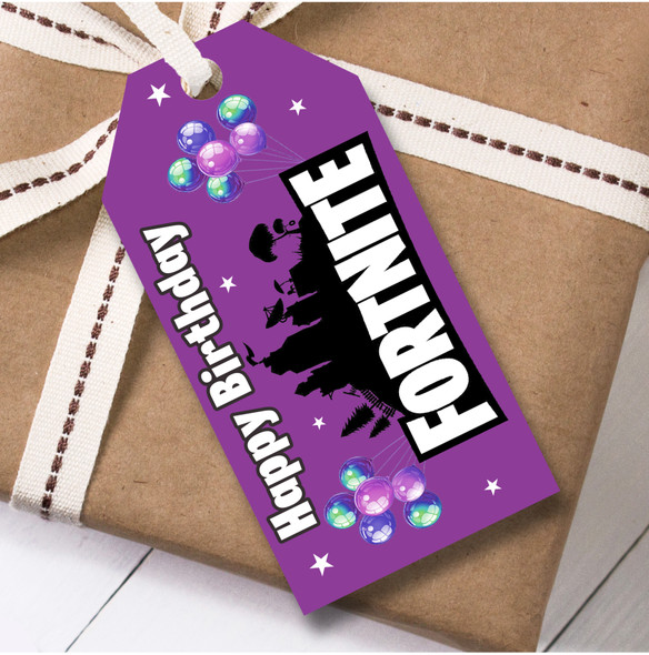 Birthday 12 Large Gift Tags Fortnite Kids Birthday Children's