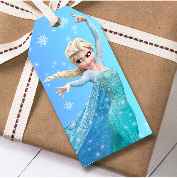 Birthday 12 Large Gift Tags Birthday Disney Frozen Elsa Girls Kids