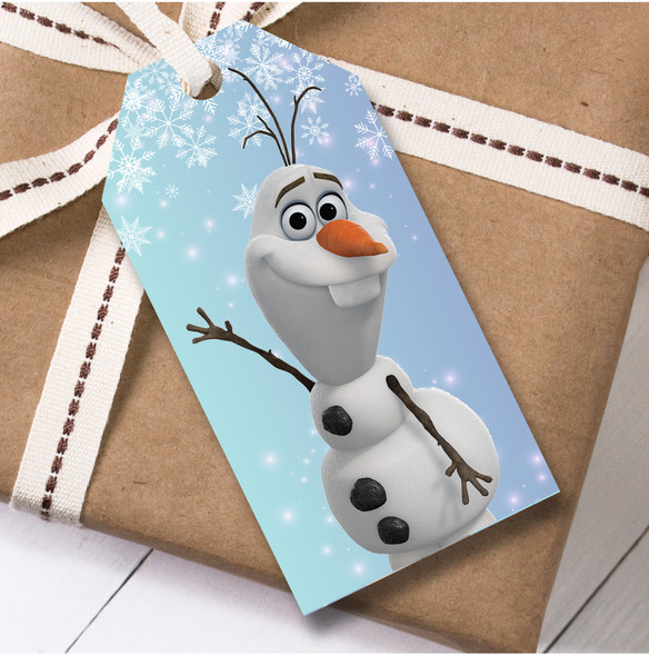 Birthday 12 Large Gift Tags Birthday Disney Frozen Olaf Girls Kids
