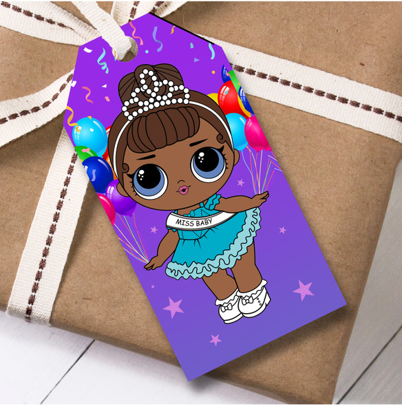 Birthday 12 Large Gift Tags Lol Dolls Girls Kids Birthday