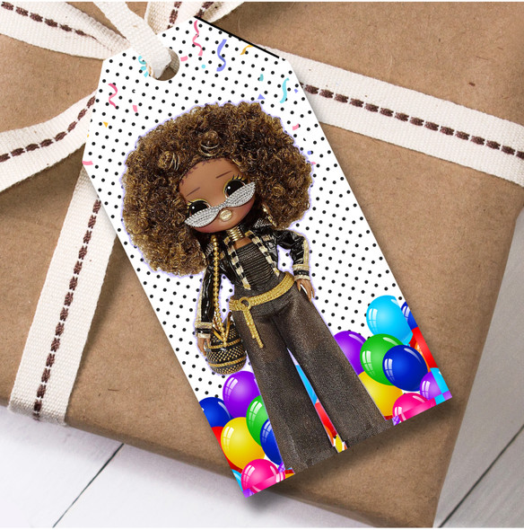 Birthday 12 Large Gift Tags Lol Dolls Girls Kids Birthday Design 4