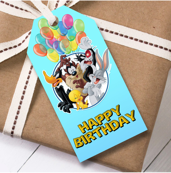 Birthday 12 Large Gift Tags Looney Tunes Kids Birthday