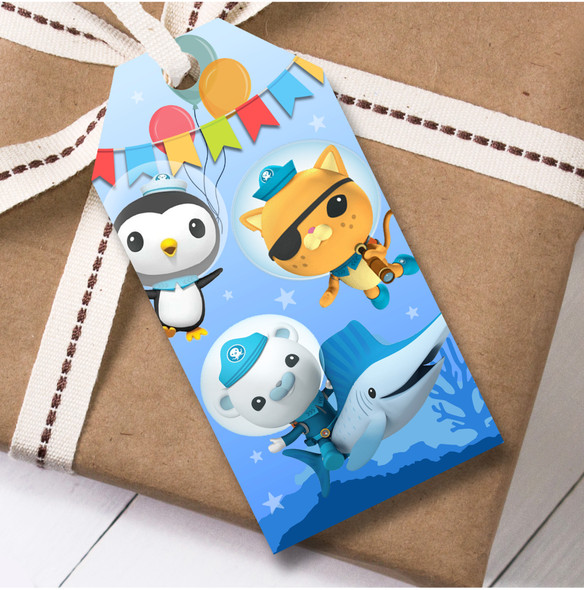Birthday 12 Large Gift Tags Octonauts Kids Birthday Children's