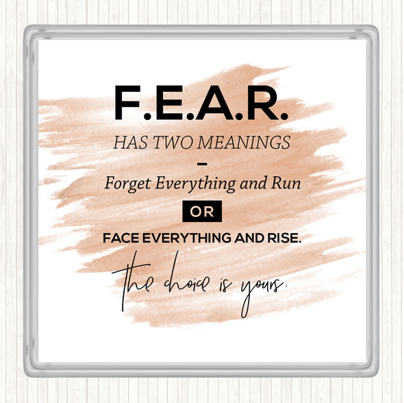 Watercolour Forget Everything Quote Coaster