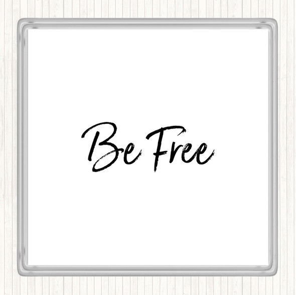 White Black Free Quote Coaster