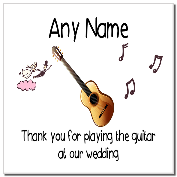 Thank You For Playing The Guitar At Our Wedding Coaster