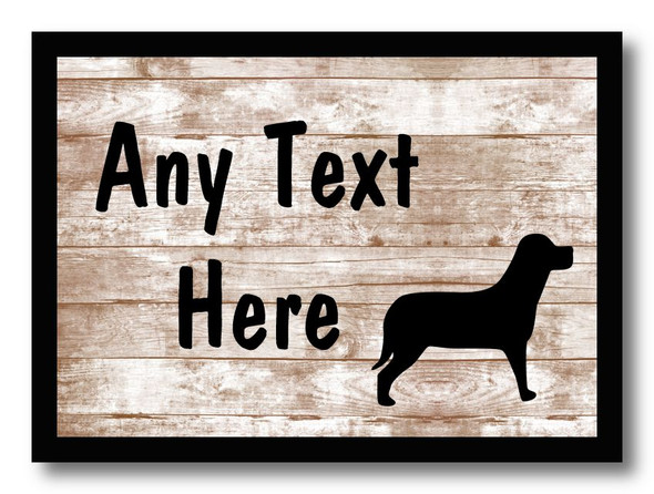 Dog Shabby Wooden Effect Placemat