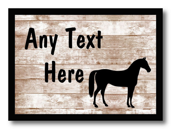 Pony Shabby Wooden Effect Placemat