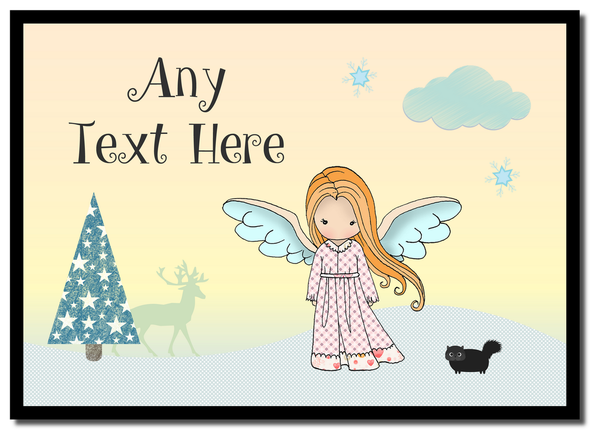 Angel Ginger Hair Christmas Placemat