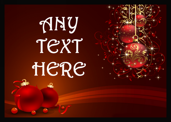 Red Decs Christmas Placemat