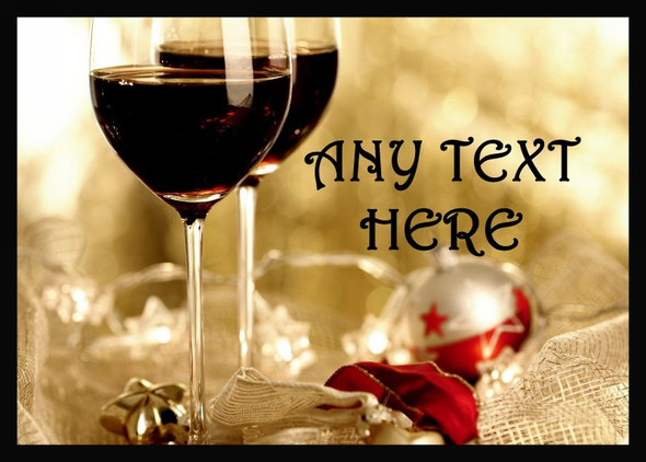 Wine Christmas Placemat