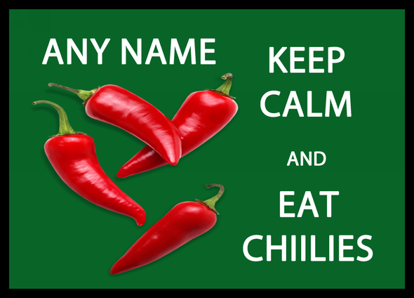 Keep Calm And Eat Chillies Placemat