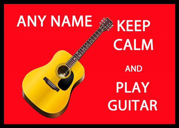 Keep Calm And Play Guitar Placemat