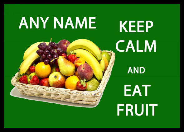 Keep Calm And Eat Fruit Placemat