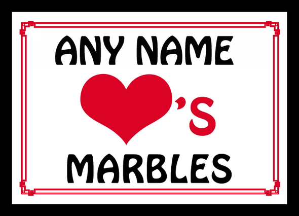 Love Heart Marbles Placemat