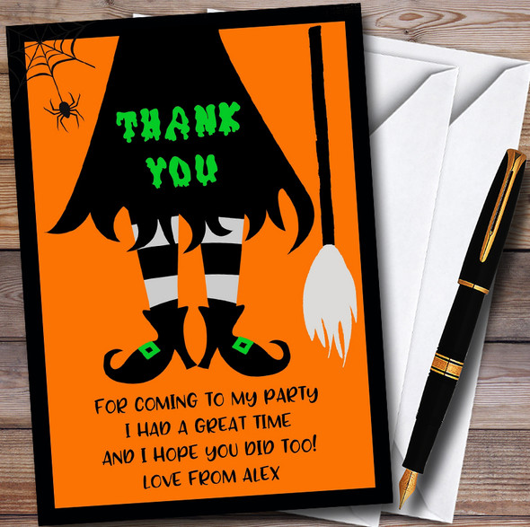 Witches Legs Customised Halloween Party Thank You Cards