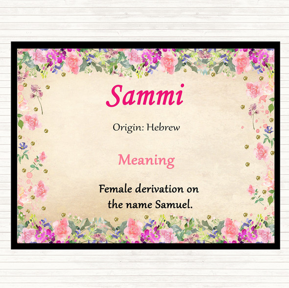 Sammi Name Meaning Placemat Floral