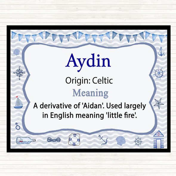 Aydin Name Meaning Placemat Nautical