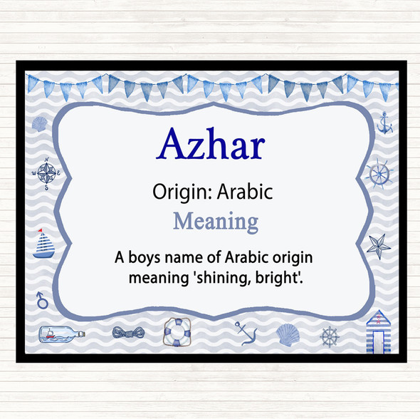 Azhar Name Meaning Placemat Nautical