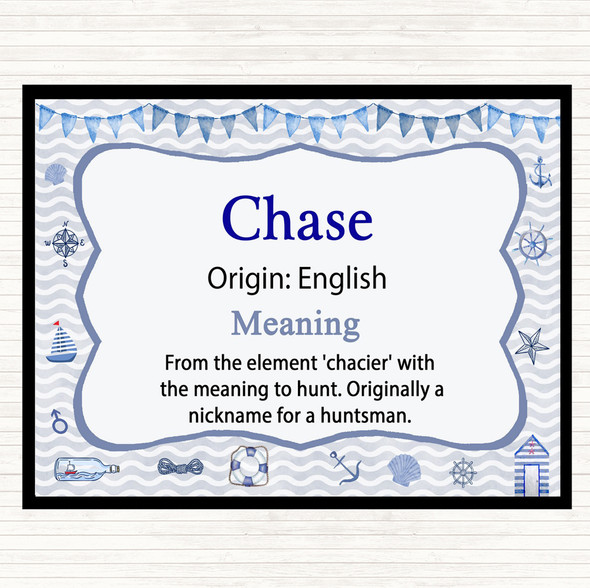 Chase Name Meaning Placemat Nautical