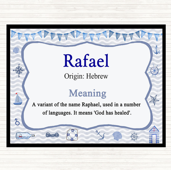 Rafael Name Meaning Placemat Nautical