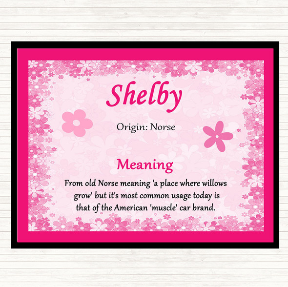 Norse Name Meaning Placemat Pink