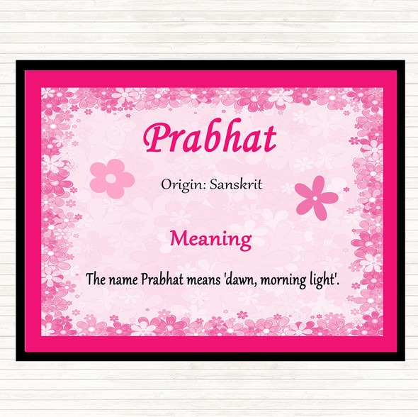 Prabhat Name Meaning Placemat Pink