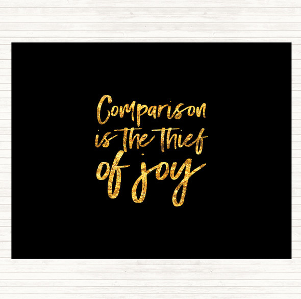 Black Gold Thief Of Joy Quote Placemat
