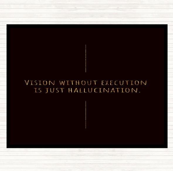 Black Gold 4Th July Quote Placemat