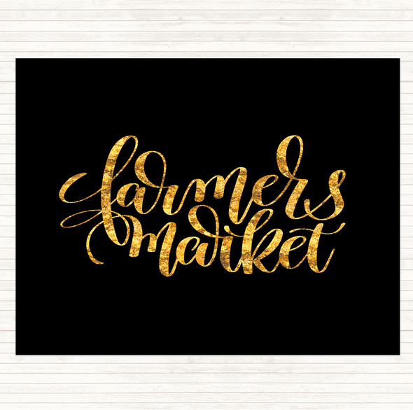 Black Gold Farmers Market Quote Placemat