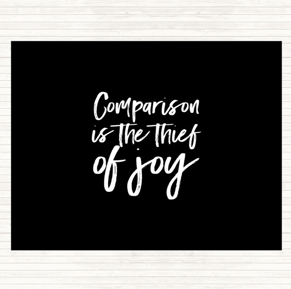 Black White Thief Of Joy Quote Placemat