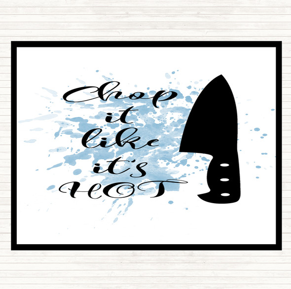 Blue White Knife Inspirational Quote Placemat