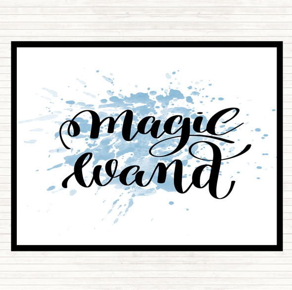 Blue White Magic Wand Inspirational Quote Placemat