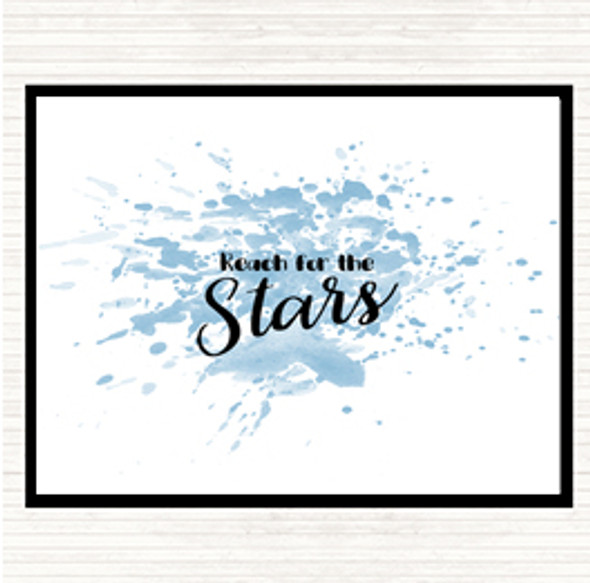 Blue White Stars Inspirational Quote Placemat