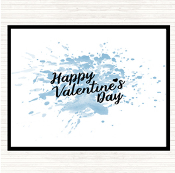 Blue White Valentines Inspirational Quote Placemat