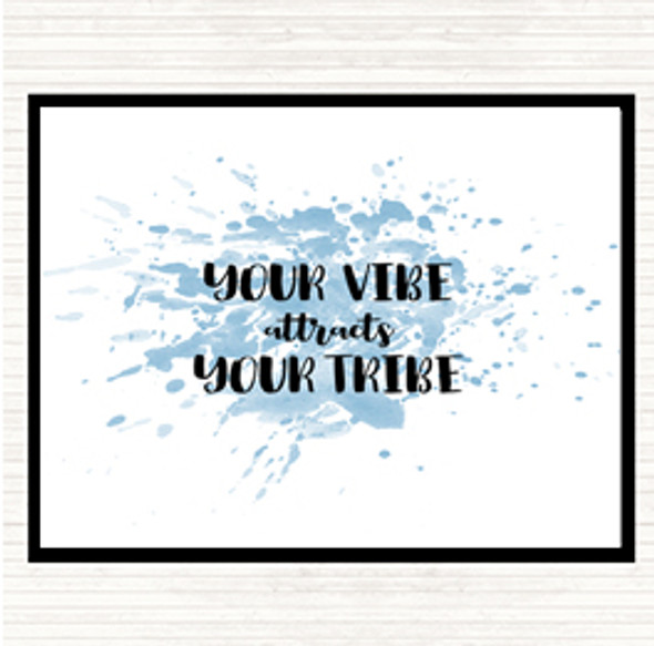 Blue White Your Vibe Inspirational Quote Placemat